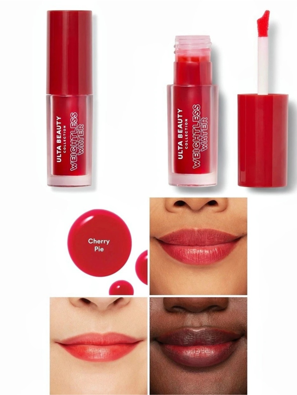 Ulta Beauty Weightless Water Lip Stain Cherry Pie Lip Stain NWT